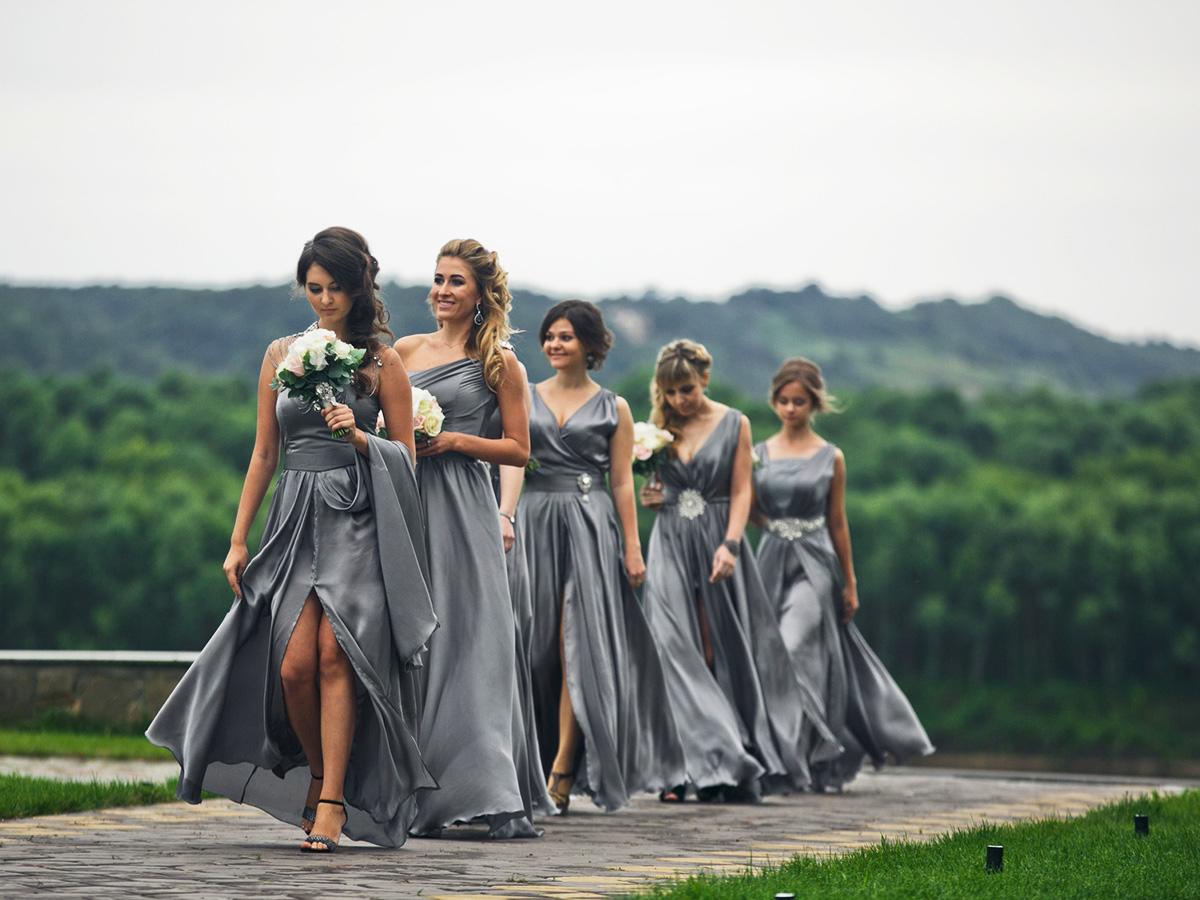 grey bridesmaid dresses featured