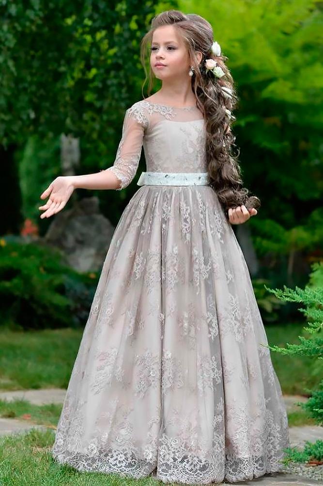 Vintage Rose Flower Girl Dresses 3