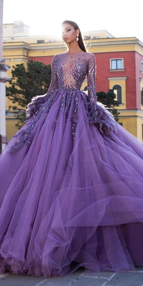 Purple Wedding Dresses 15 Admirable Styles For Bride 3809