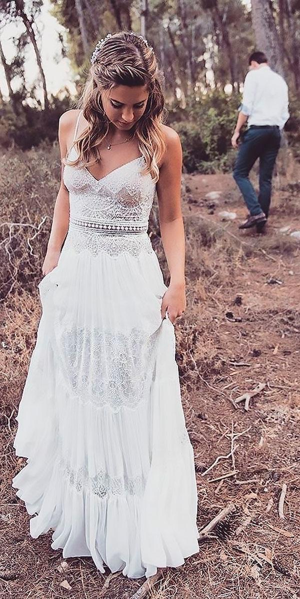 Rustic-wedding-dresses-lace-sweetheart-straight-spaghetti-straps 