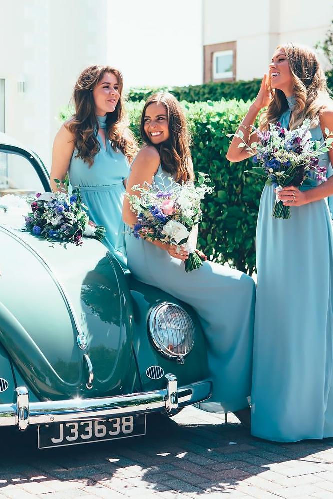 teal dresses long straight high neckline pastel colored joanna august