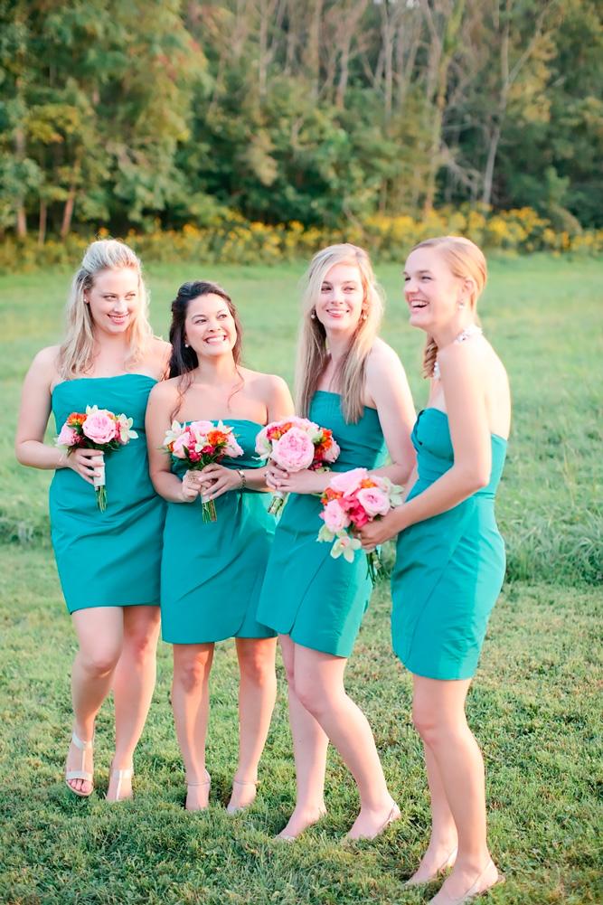 teal bridesmaid dresses short strapless neck marta locklear