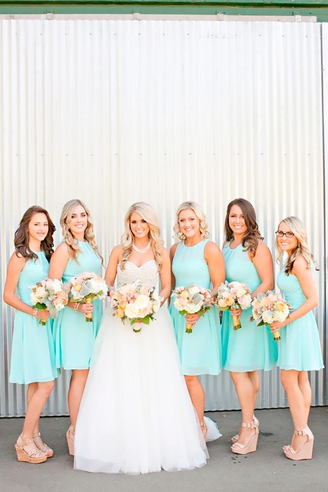 teal bridesmaid dresses sleeveless short brooke beasley