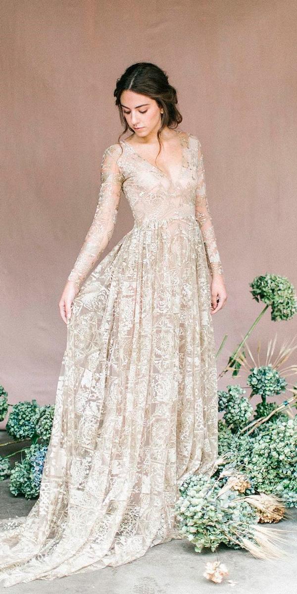 Great Vintage Long Sleeve Wedding Dress of the decade Learn more here 