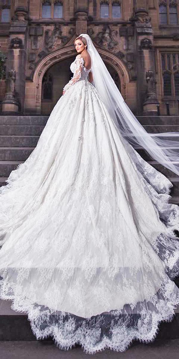 azzaria wedding dresses a line with long sleeves low back full lace