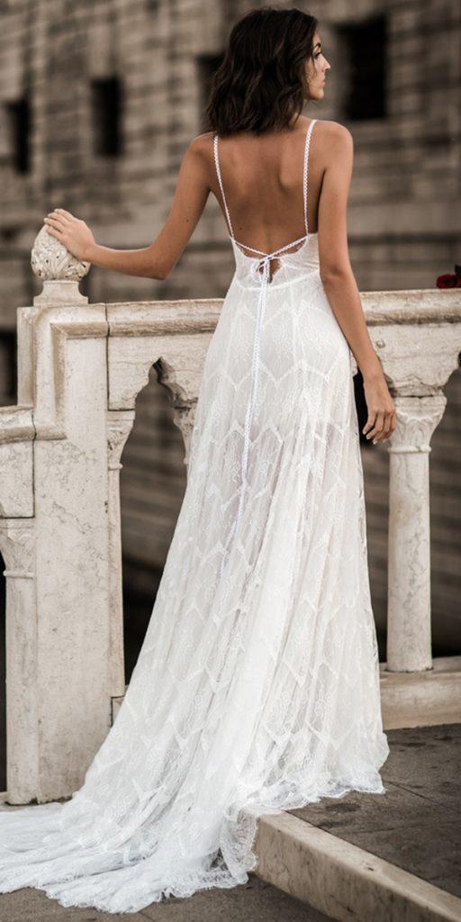  beach destination wedding dresses a line with straps delicate lace wearyourlovexo