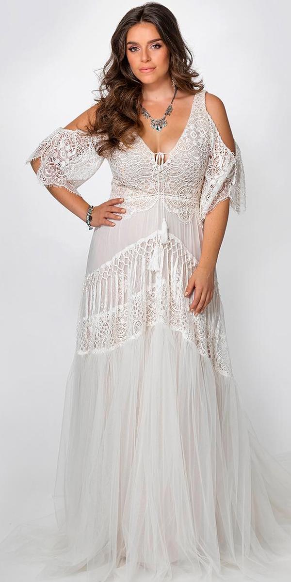 boho bridesmaid dresses plus size