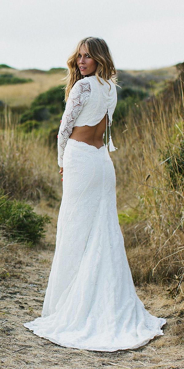 daughters of simone bohemian wedding gowns open back full lace