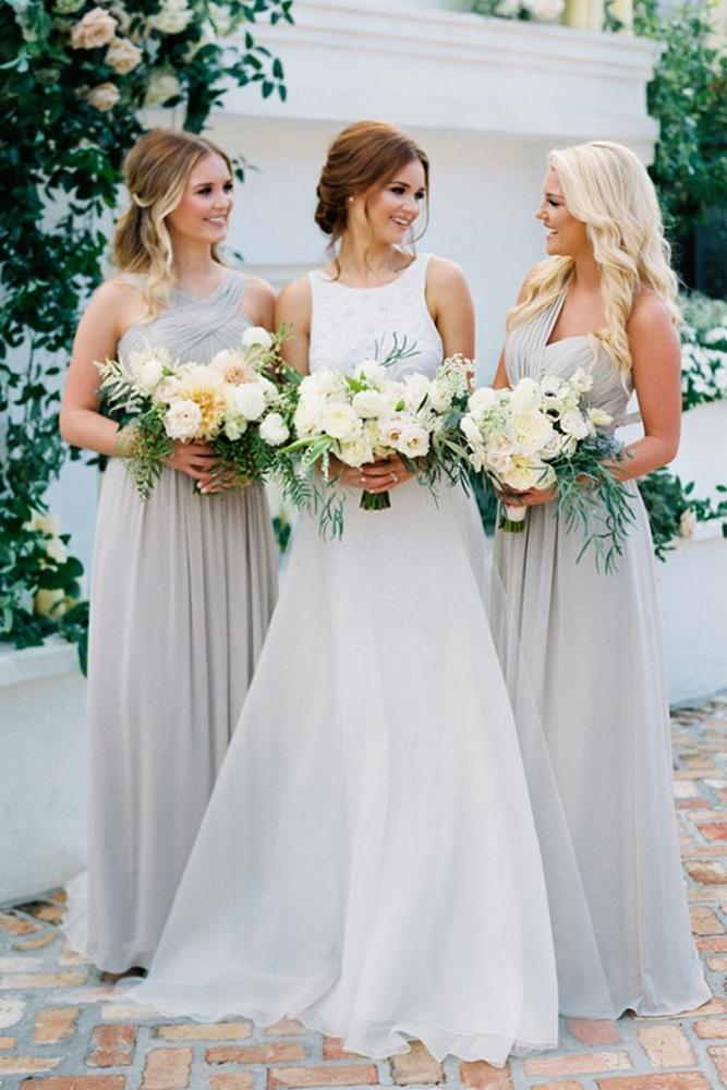 grey bridesmaid dresses long mismatched summer bella bridesmaids