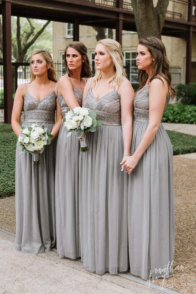 bird grey bridesmaid
