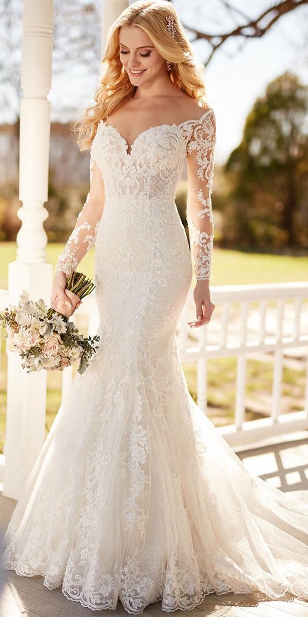 21 Illusion Long Sleeve Wedding Dresses You ll Like Wedding Dresses Guide