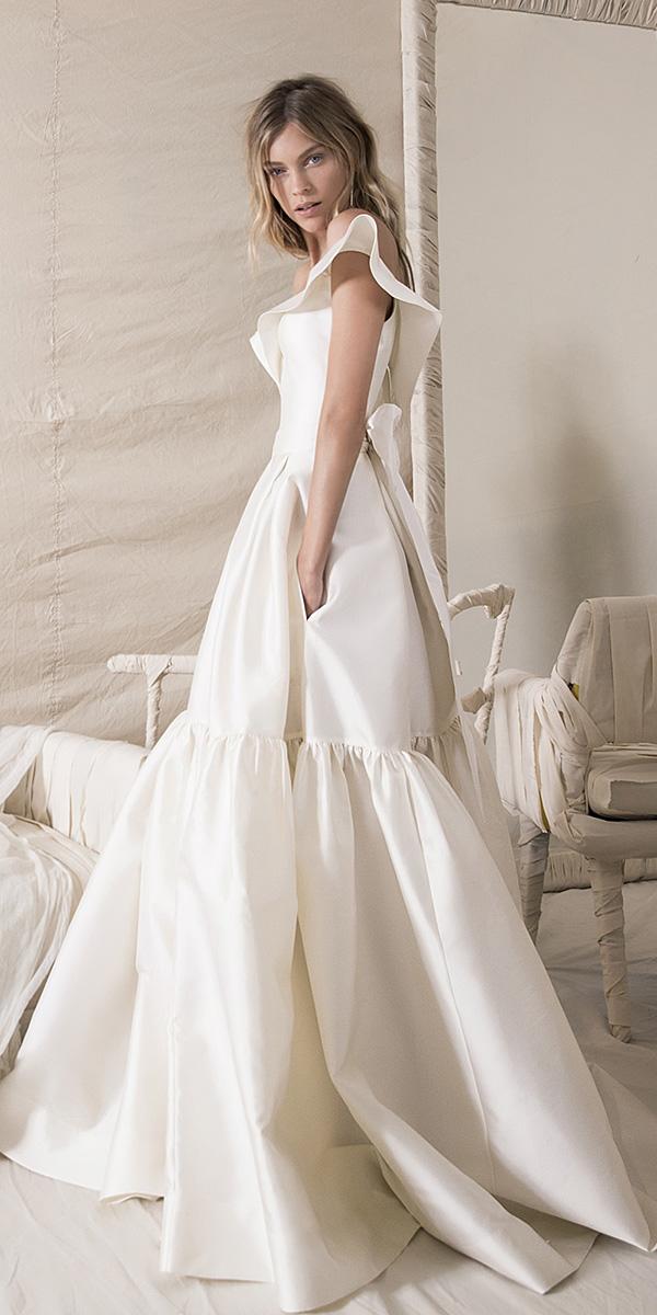 lihi hod wedding dresses 2018 a line simple ivory