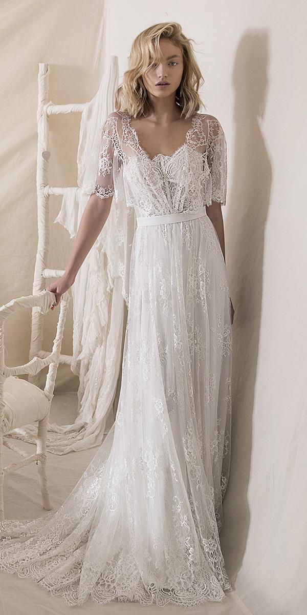 lihi hod wedding dresses 2018 a line with overlay lace embellishment romantic