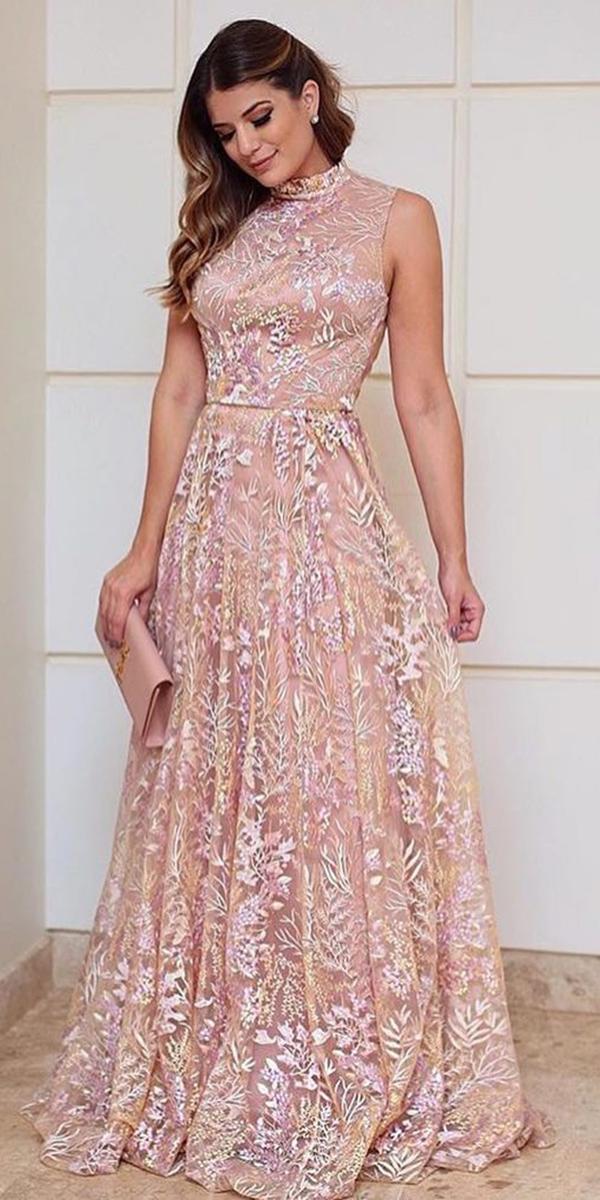 long mother of the bride dresses sleeveless floral embellishment for spring vestidos oficial