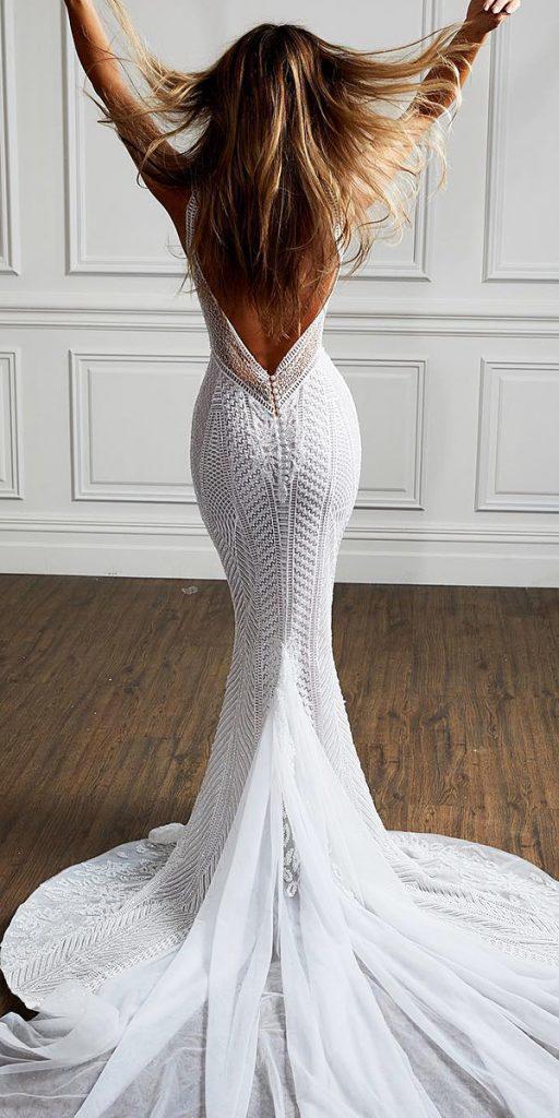 pallas couture v back sexy trumpet wedding dresses