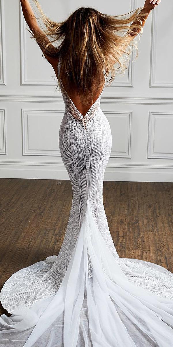 pallas couture v back sexy trumpet wedding dresses