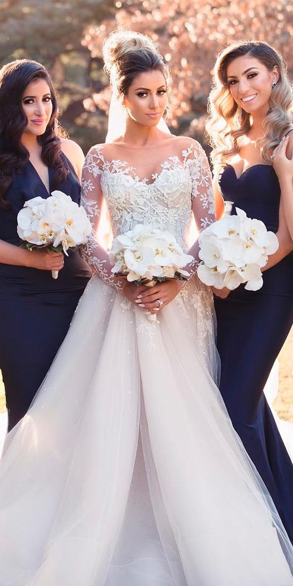 princess wedding dresses a line lace sweetheart long sleeves emili ob