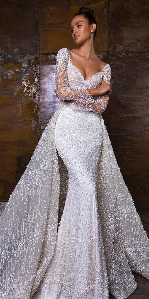 Long Sleeve Wedding Dress Mermaid - Etsy