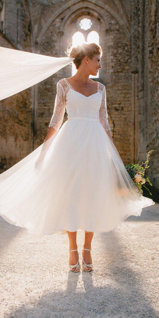 27 Incredible Tea Length Wedding Dresses Wedding Dresses Guide 