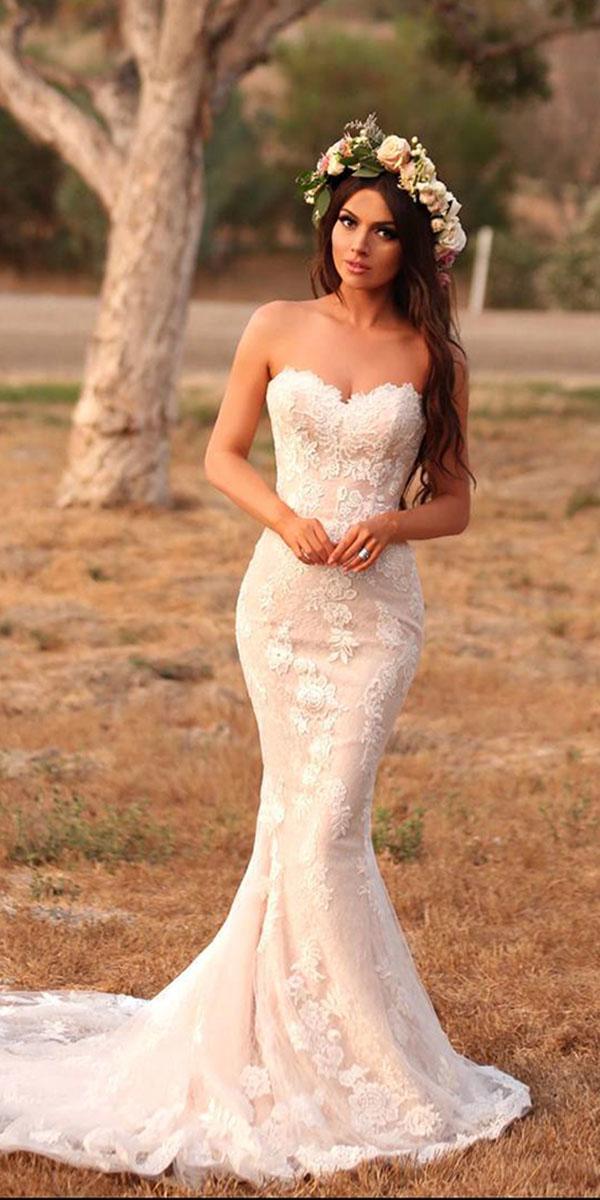 top wedding dresses mermaid sweetheart with train enzoani