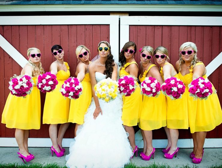 Yellow Bridesmaid Dresses
