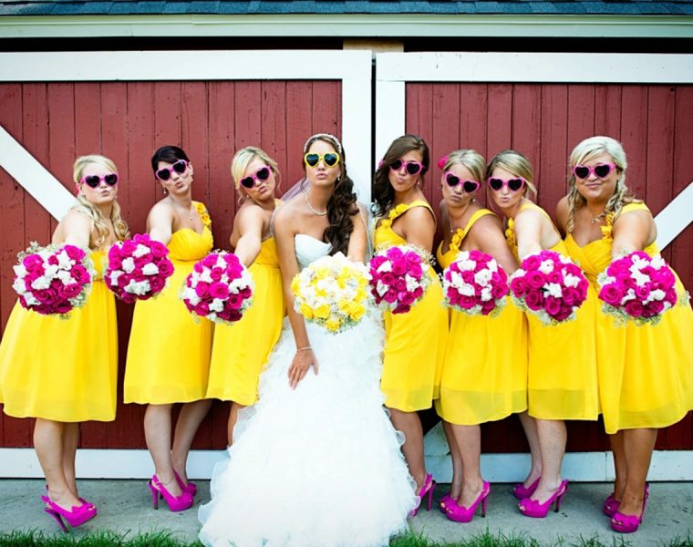 yellow bridesmaid dresses featured