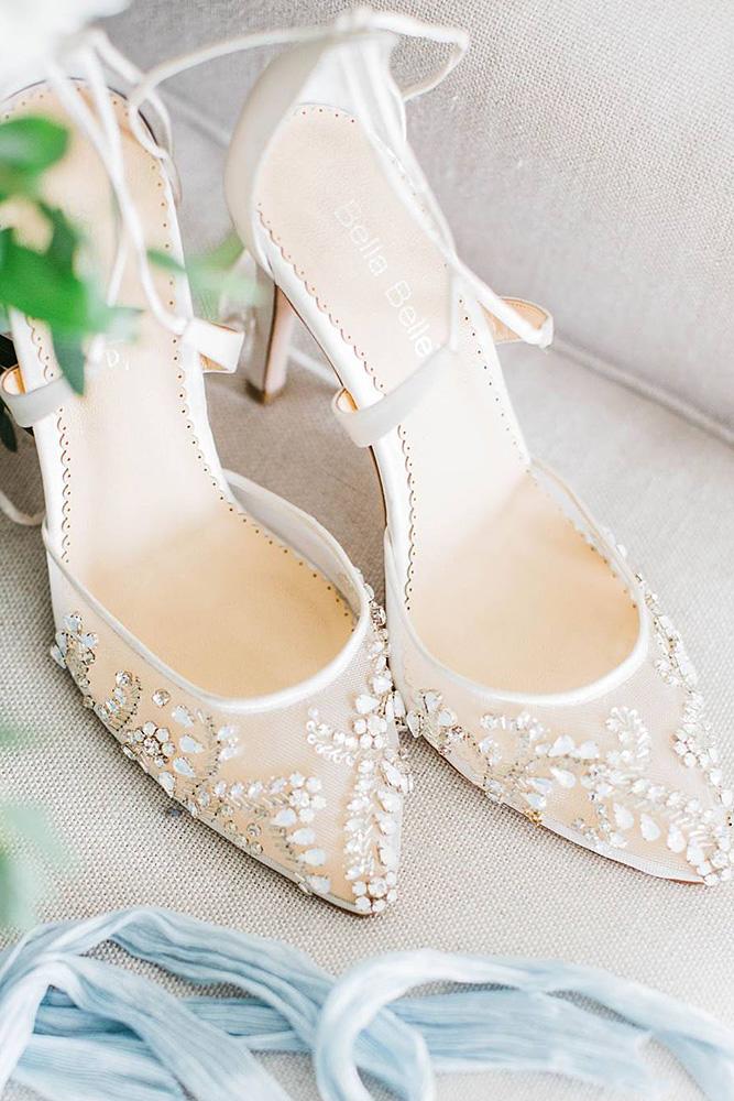 comfortable wedding shoes beaded floral elizabet hanne designs