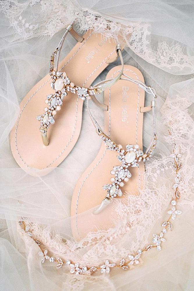 comfortable wedding shoes sandals beach sparkle malvina frolova