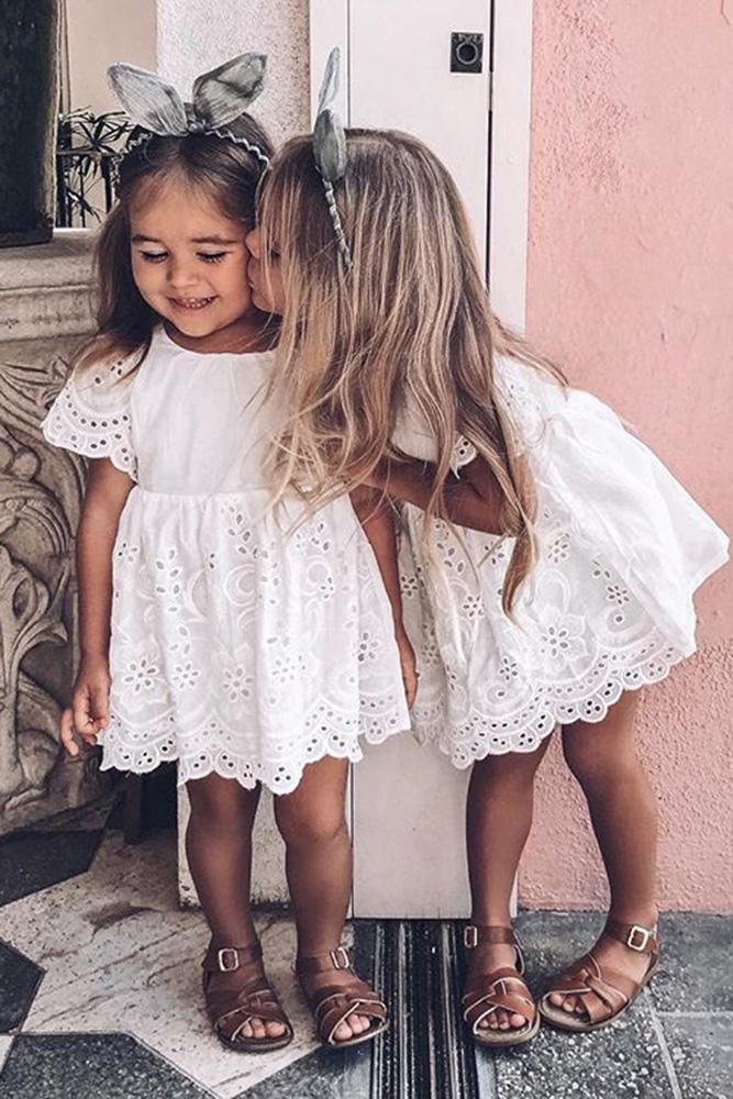  country flower girl dresses short with cap sleeves lace mebaby boutique