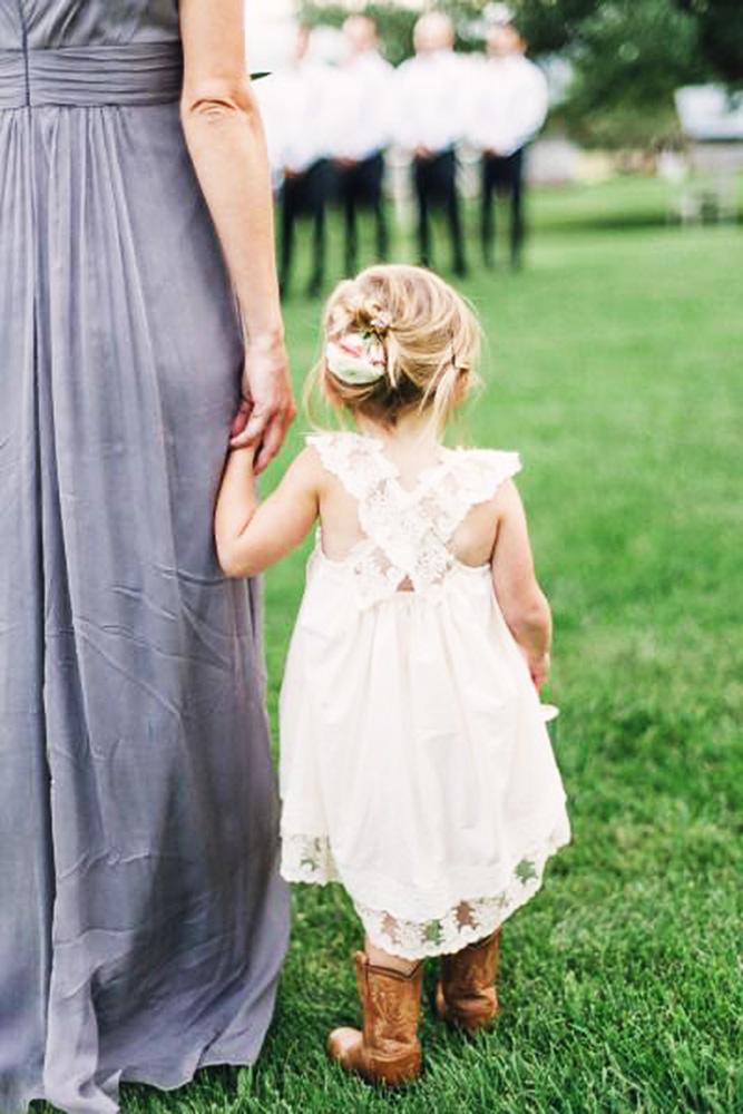 country flower girl dresses x cross lace with boots jeremiah rachel
