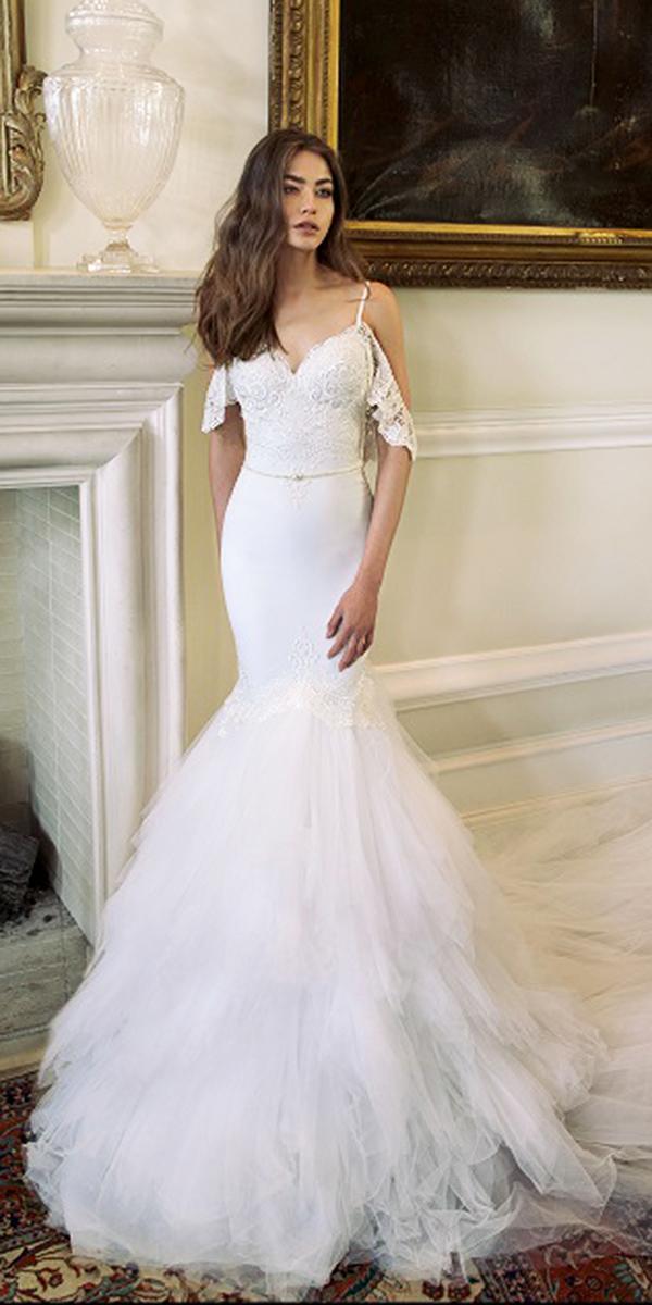julie vino wedding dresses 2018 mermaid with spaghetti straps elegant