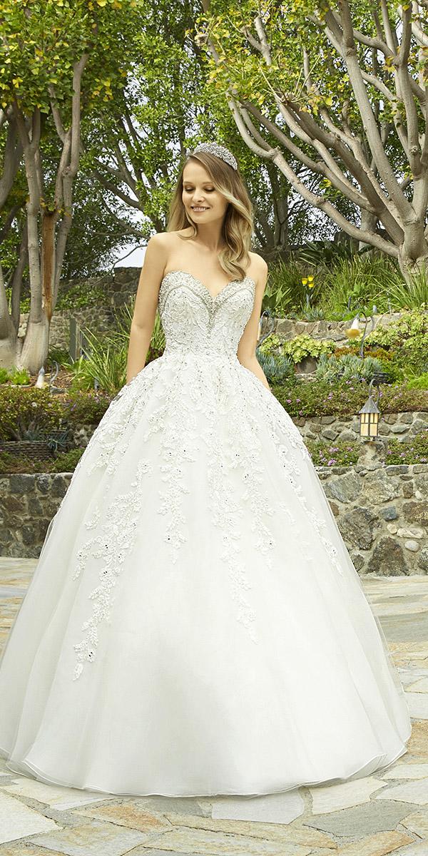 moonlight wedding dresses a line sweetheart floral appliques 2018