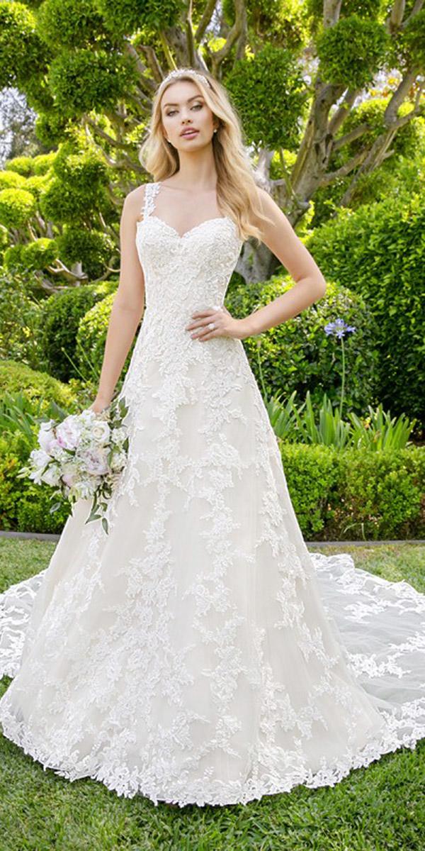 moonlight wedding dresses a line sweetheart lace embroidered country 2018