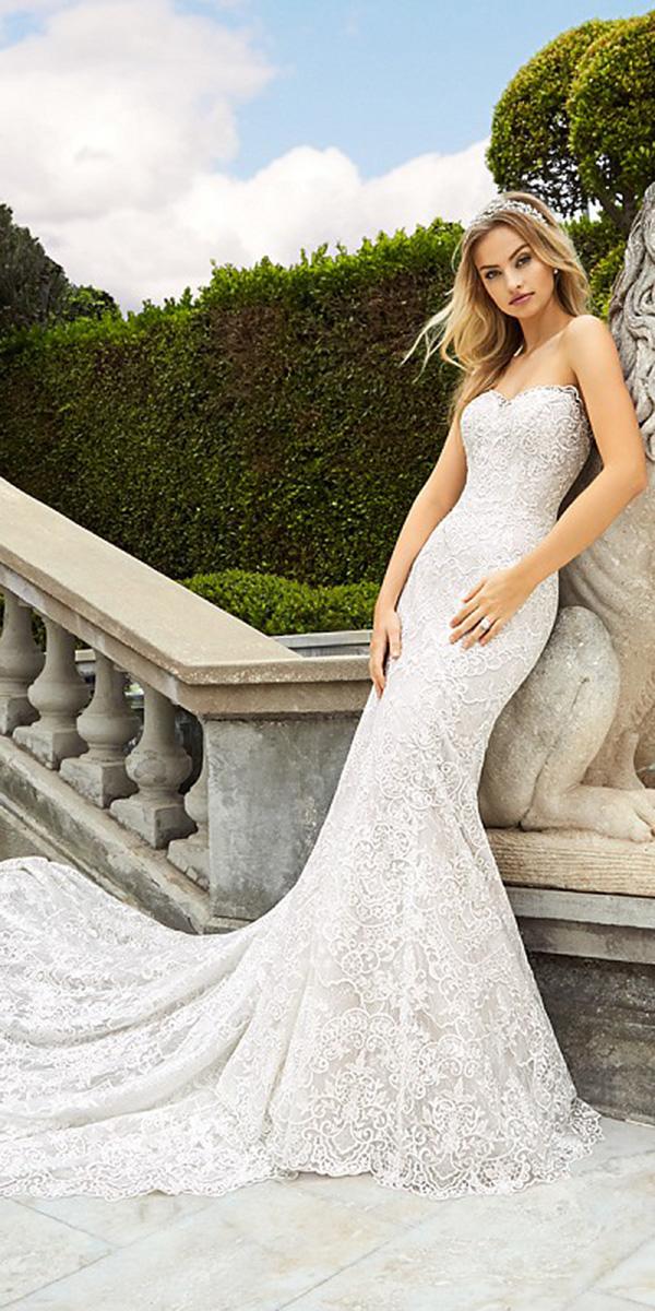 moonlight wedding dresses trumpet full lace sweetheart 2018 with train