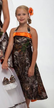 Camo Wedding Dresses For Bride, Bridesmaids, Flower Girls