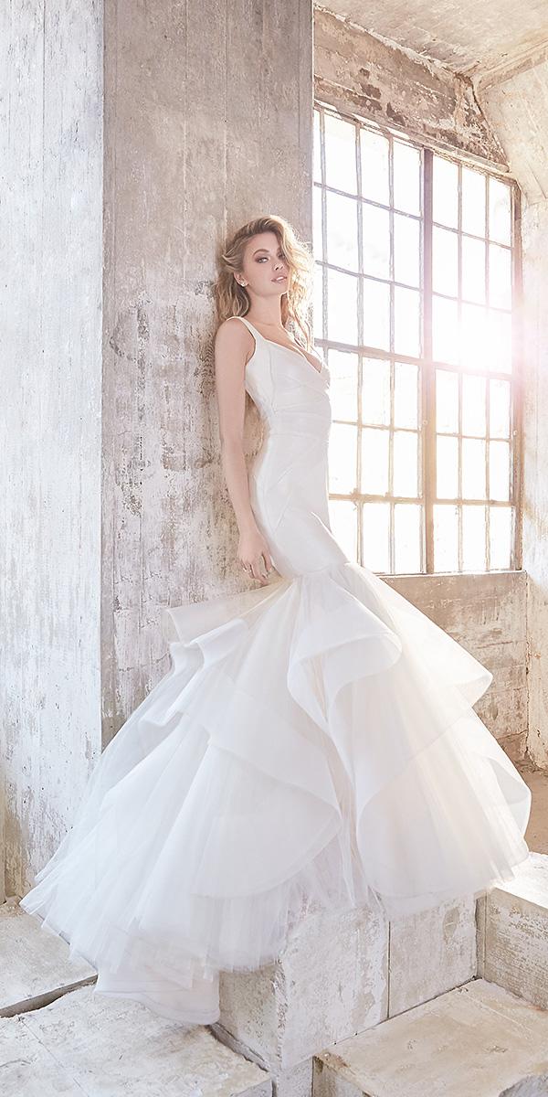 hayley paige wedding dresses fit and flare ruffled skirt 2018