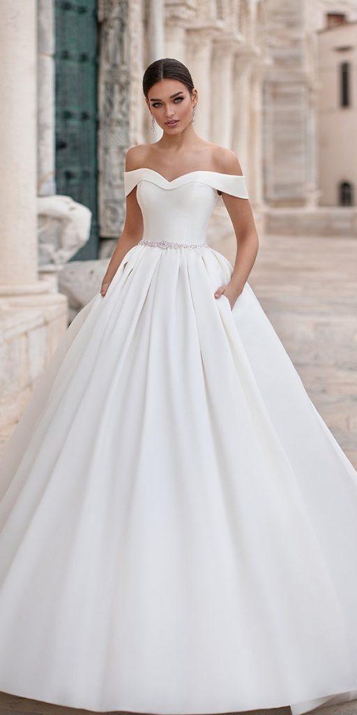  off the shoulder wedding dresses simple ball gown off the shoulder noranaviano