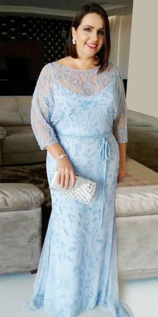  plus size mother of the bride dresses long blue sequins adrianna papell