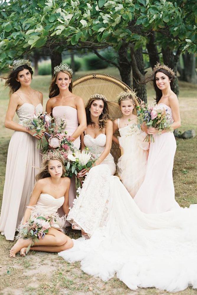 rustic bridesmaid dresses neutral long judy pak