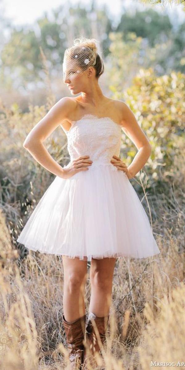 rustic-lace-wedding-dresses-straight-across-short-tulle-skirt-with-boots-maricol-aparigio