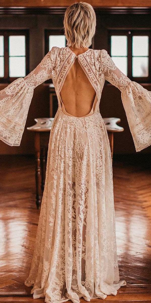 21 Amazing Boho Wedding Dresses With Sleeves | Wedding Dresses Guide