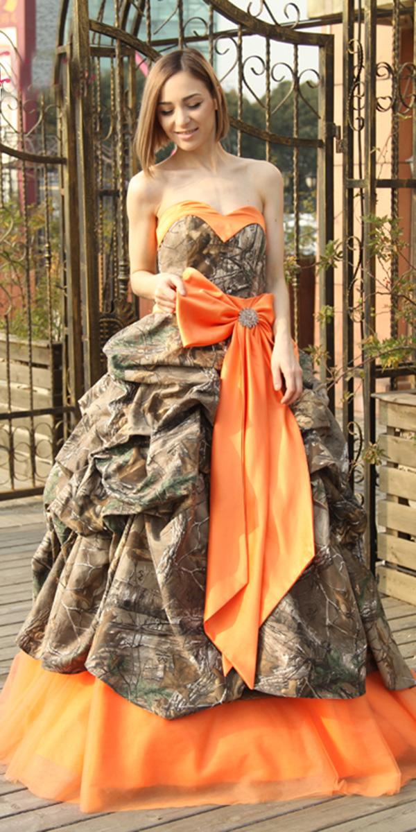 cheap camo wedding dresses a line strapless orange under 700 chi chi london