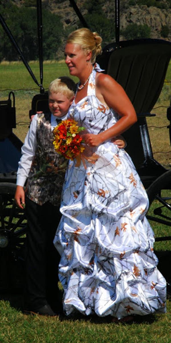 cheap camo wedding dresses a line with orange accent country a under 700 touch of camo