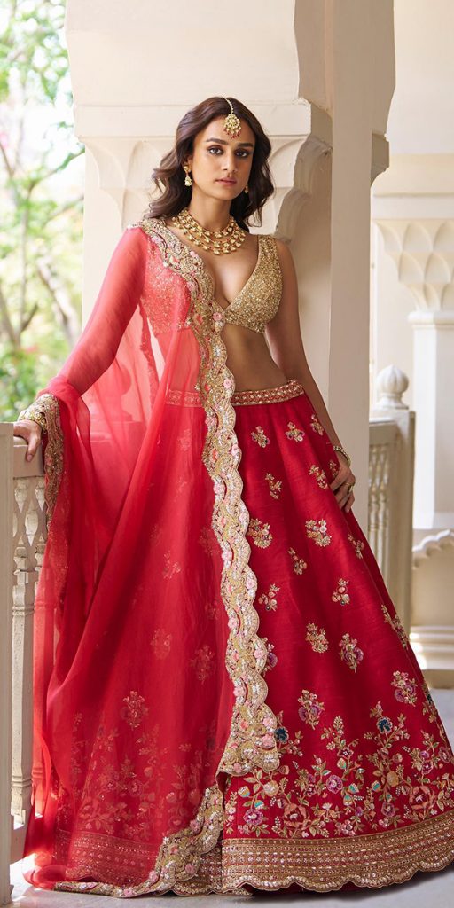 muslim wedding dresses gold with red shyamalbhumika