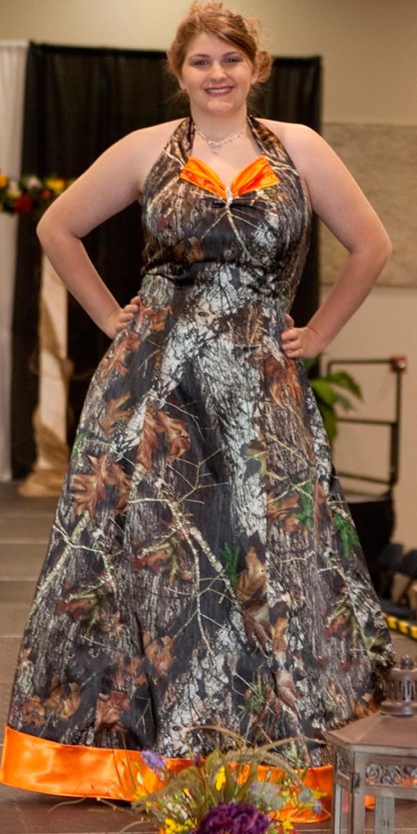 Orange camo clearance wedding dress