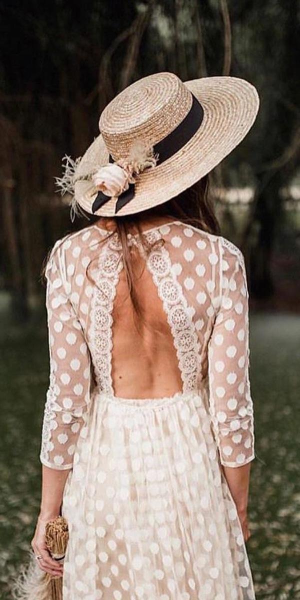 rustic-lace wedding dresses a line wiyh sleeves open back immacle novias