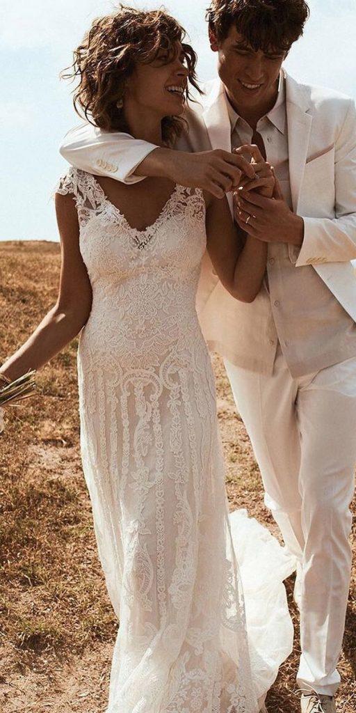 18 Rustic Lace Wedding Dresses For Different Tastes Of