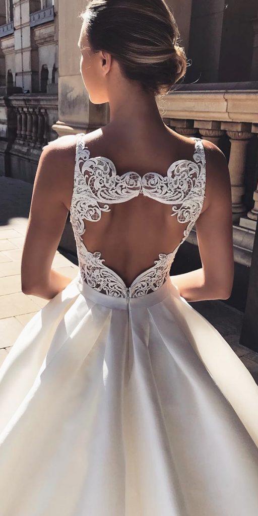 unique lace wedding dresses ball gown open back enzoani