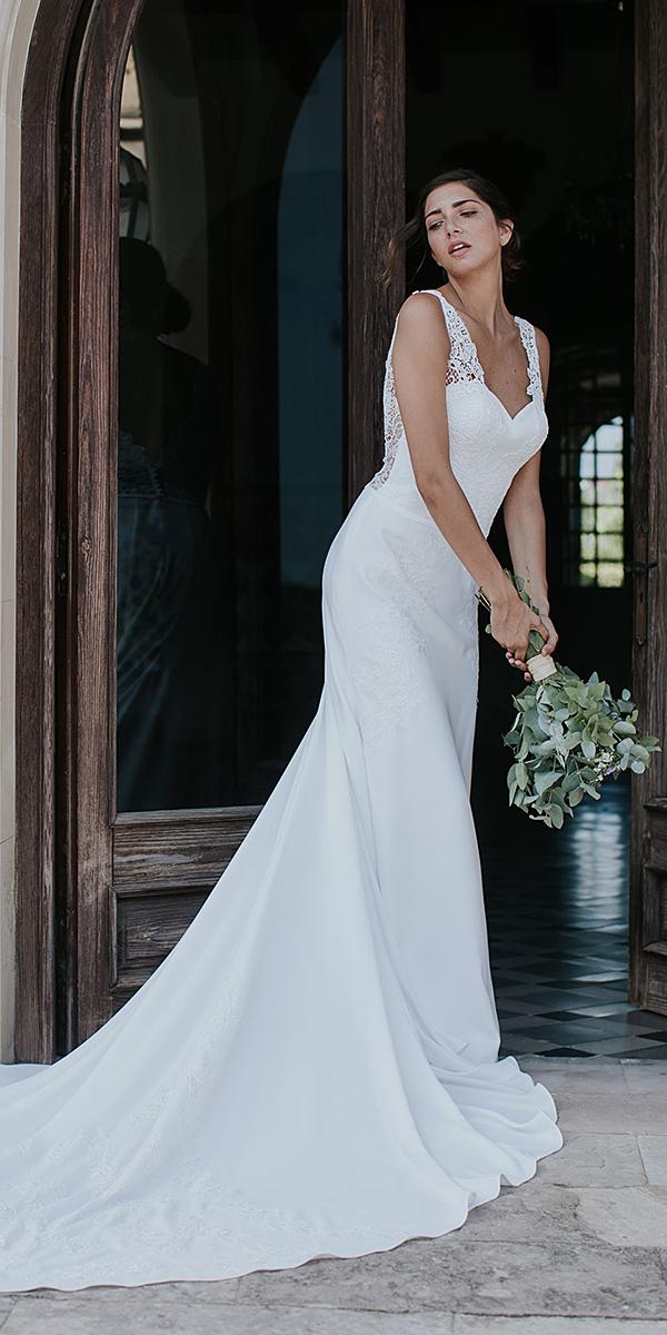 lavetis wedding dresses sheath sweetheart lace back 2018