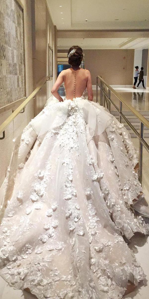 top wedding dresses bal gown luxury floral appliques mak tumang